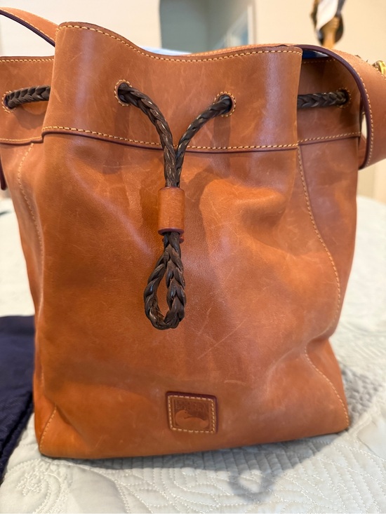 Handbags - Dooney & Bourke Florentine Large Drawstring Tote in natural